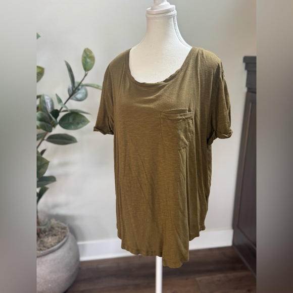 H&M Tops - H&M Green Oversized Short Sleeve T-Shirt
